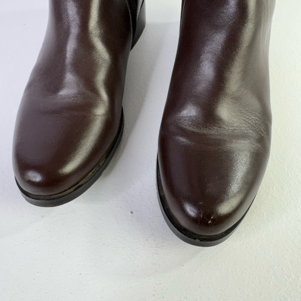Solimani Gabi 12" slim calf riding boot size 8.5 M , brown - Picture 7 of 11